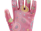 Tuinhandschoenen - Bloemen - Donkerroze