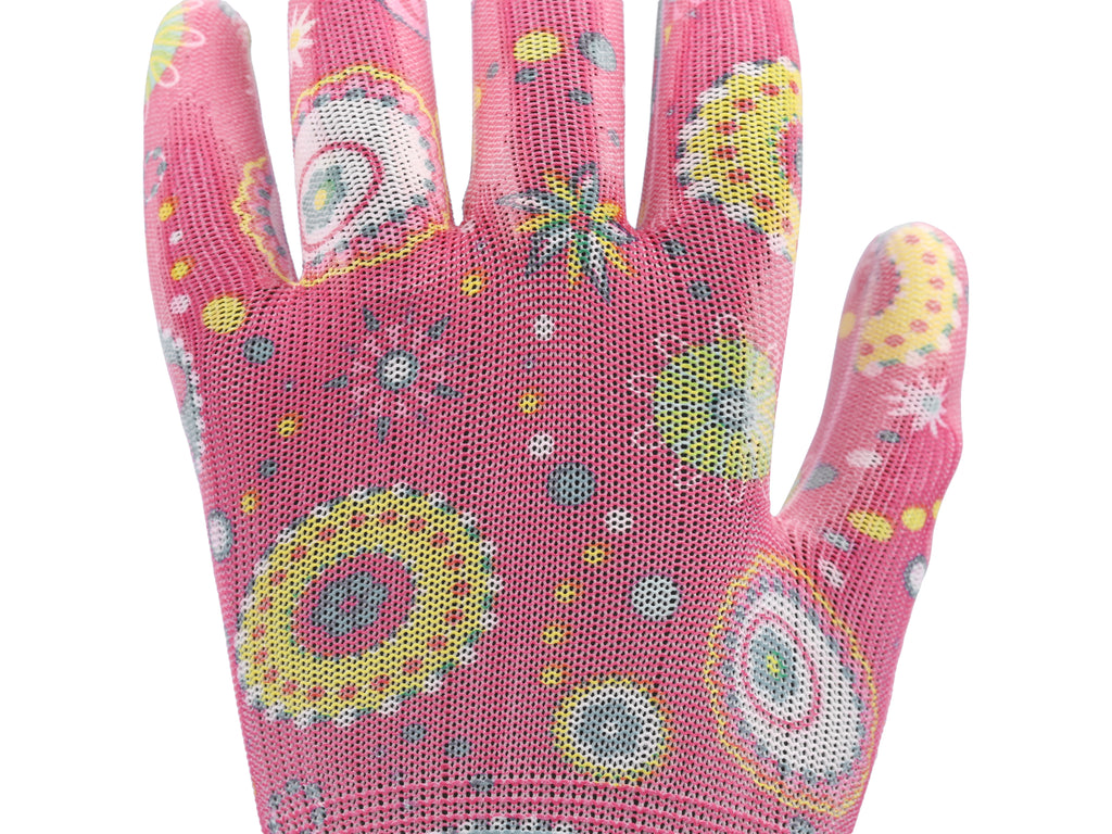 Bloemen Tuinhandschoenen - Donker Roze