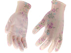 Tuinhandschoenen. Bloemen - Beige 8''