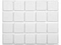Viltenblokken 20X20 MM Wit