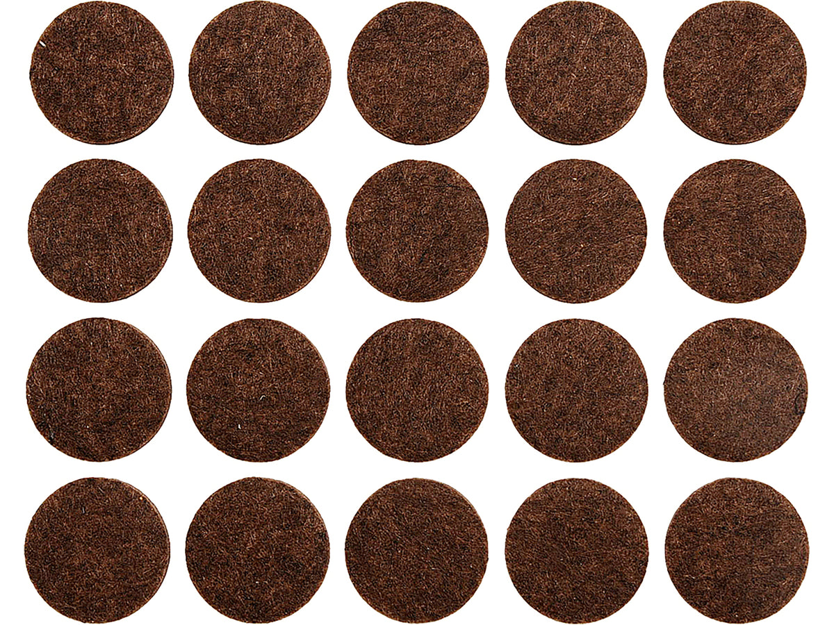 Viltenblokjes 20 MM Bruin