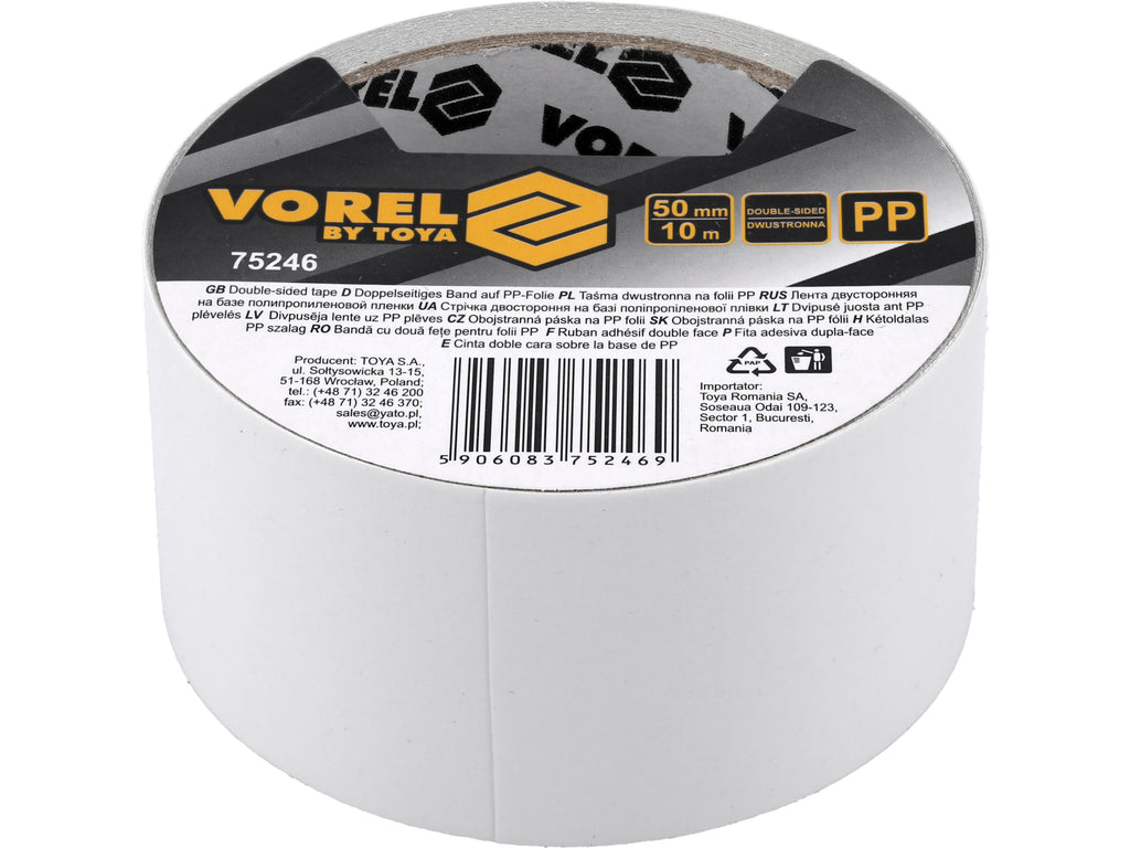 Dubbelzijdige Tape Op Pp-Folie 50 MM X 10 M