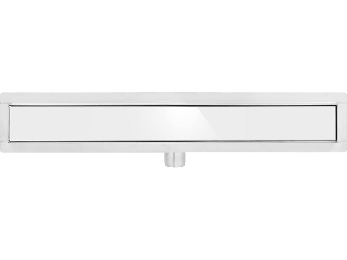 Lineaire Drain Wit Glas 60 CM Nat&Droog
