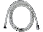 Doucheslang 2,0M PVC Glad Chroom-Wit Antitwist