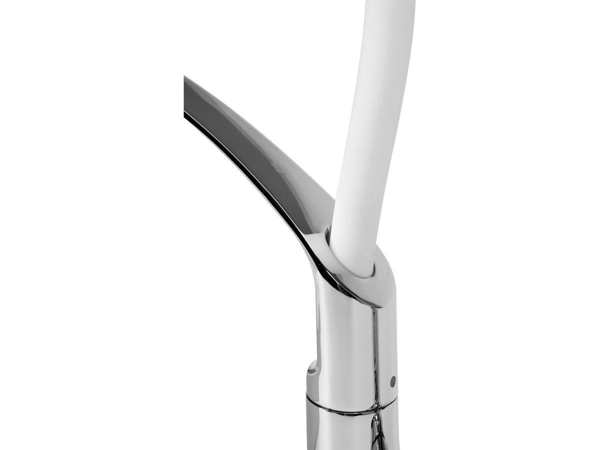 Spoelbakkraan met flexibele uitloop FLEXIBEL 2-WIT