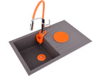 Spoelbakkraan Met Flexibele Uitloop Flexibel 2-ORANJE