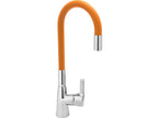 Spoelbakkraan met flexibele uitloop - 'FLEXIBLE' ORANJE