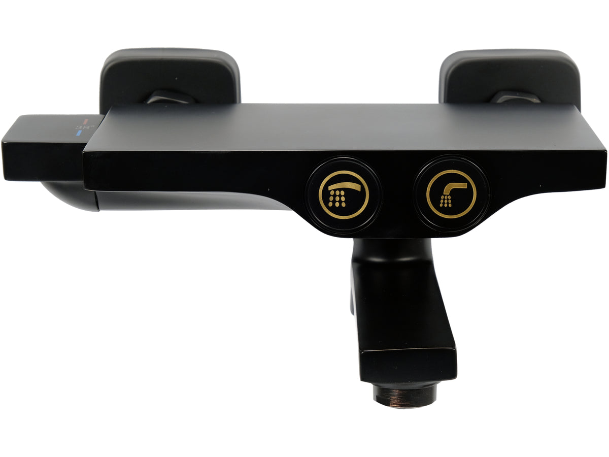 Noir 2 Thermostatische Badkraan Met Doucheset