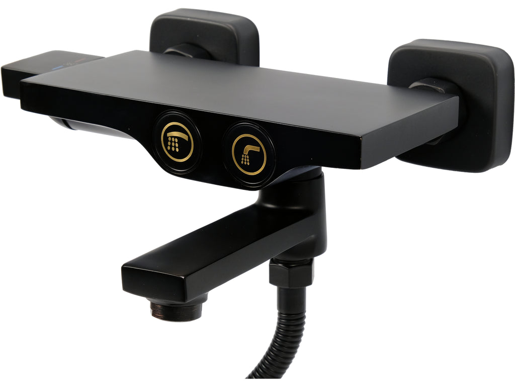 Noir 2 Thermostatische Badkraan Met Doucheset