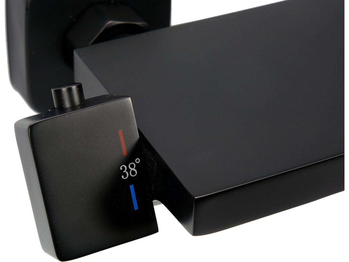 Noir 2 Thermostatische Badkraan Met Doucheset