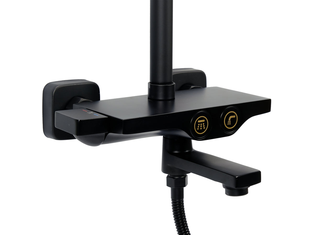 Noir Thermostatische Douchekolom 2