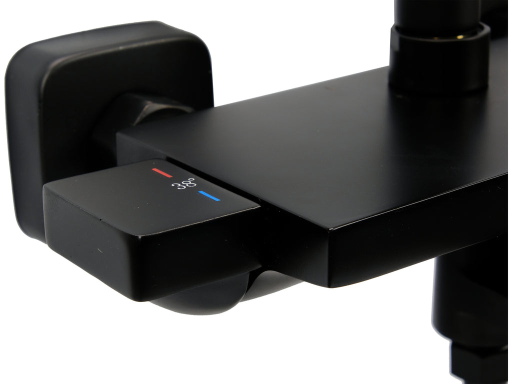 Noir Thermostatische Douchekolom 2