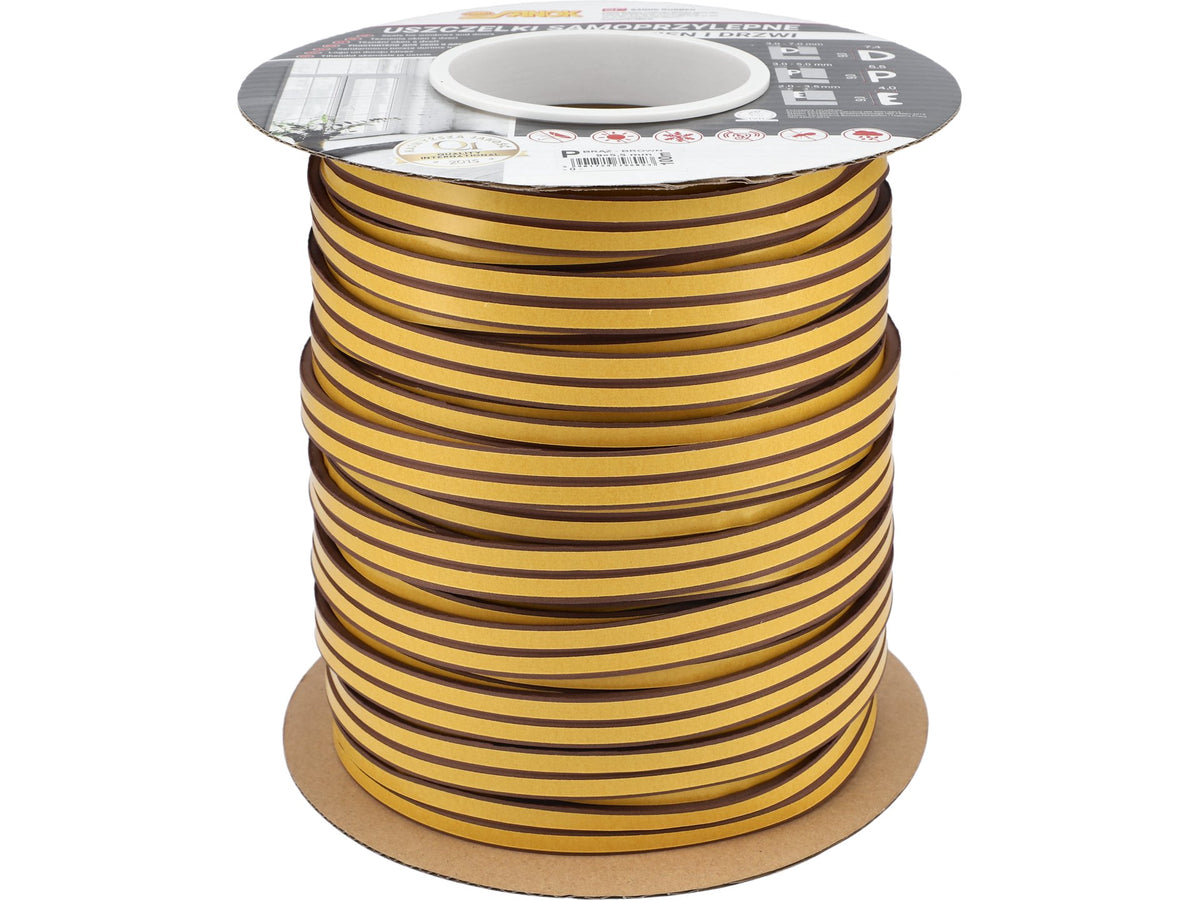 Pakking Voor Ramen En Deuren, Epdm, Type P, Bruin, 100M