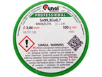 Bindmiddel, Loodvrij Soldeerdraad Met Vloeistof Op Spoel 2.0MM, 100G, Sn99,3cu0.7