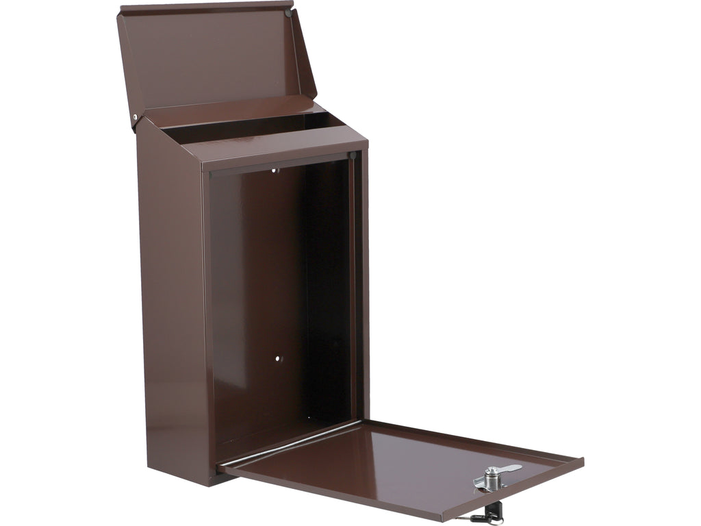 Brievenbus 400X250X100MM - Bruin