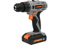 SCHROEVENDRAAIER 18V + 2 X BATTERIJ; 3-5 UUR OPLADER; BATTERIJCAPACITEIT 1,3 Ah X 2 STUKS
