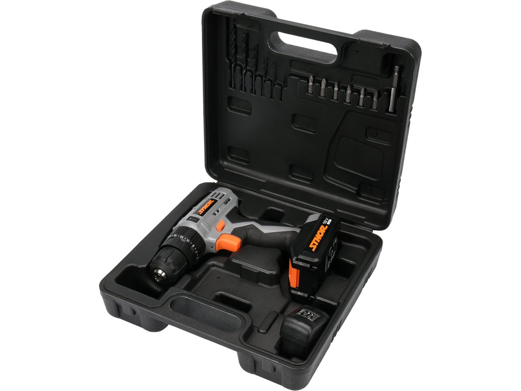 Boormachine Met Slag 18V + 1 X Batterij 1,3AH Li-Ion; 3-5 Uur Oplader