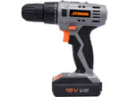 BOOR EN SCHROEVENDRAAIER 18V, 1 VERSNELLING; 0-650 RPM; 1 X 1,3 Ah LI-ION BATTERIJ