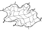 Koffernet Met 8 Haken/Afmeting 90X90CM