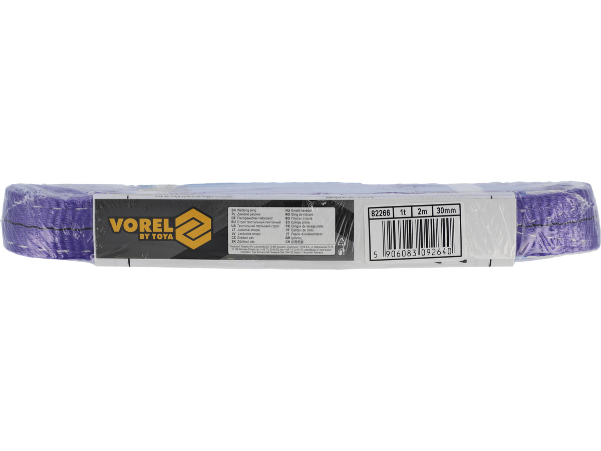 Riem Enkel, Textiel 1T, 2M, 30MM Dubbellaag, Lus