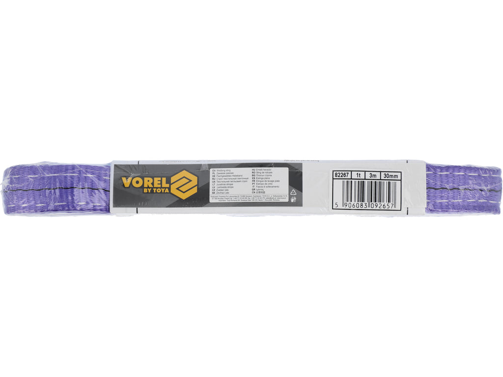 Riem Enkel, Textiel 1T, 3M, 30MM Dubbellaag, Lus