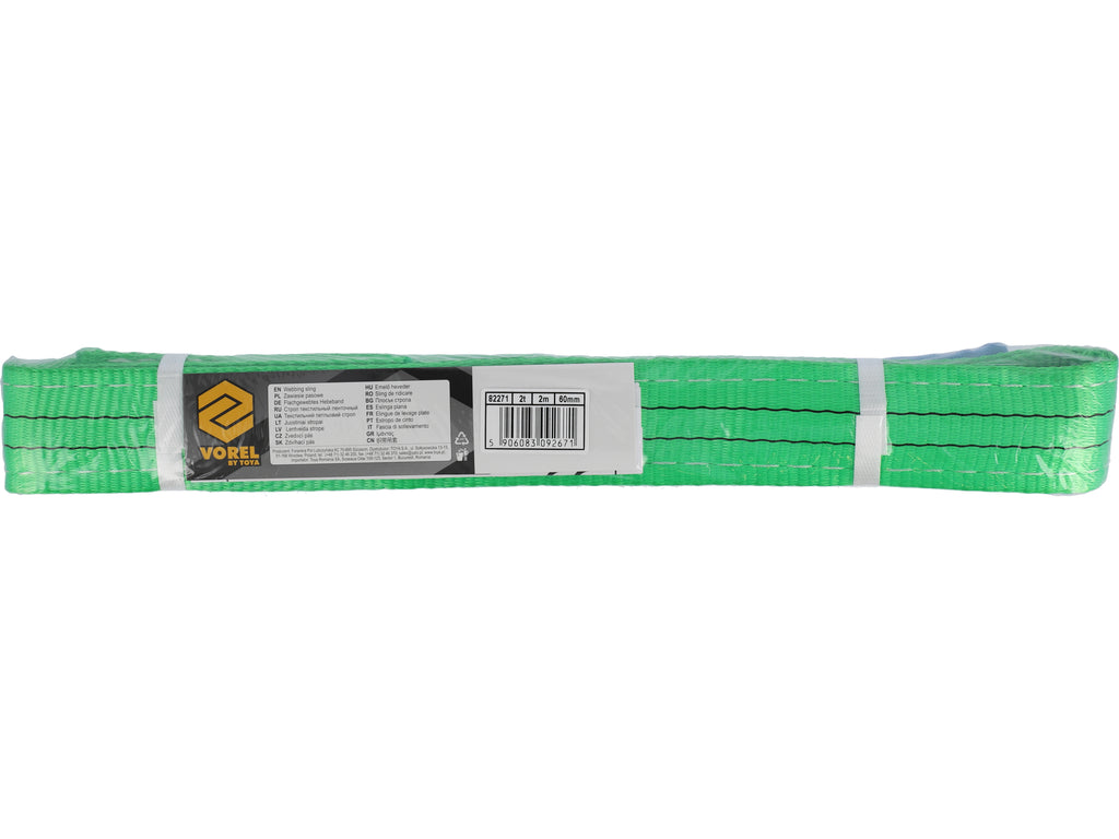 Riem Enkel, Textiel 2T, 2M, 60MM, Dubbellaag, Lus