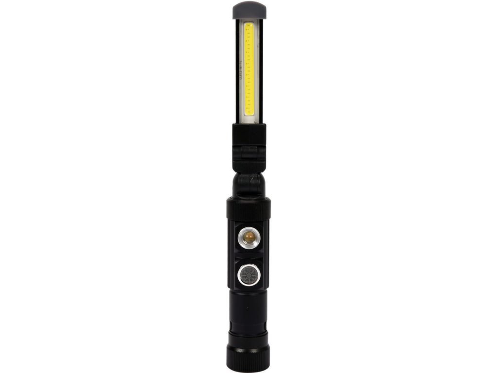 Werkplaatslamp Cob LED 3W 300LM, LI-ION 3,7V 600MAH, Aluminium