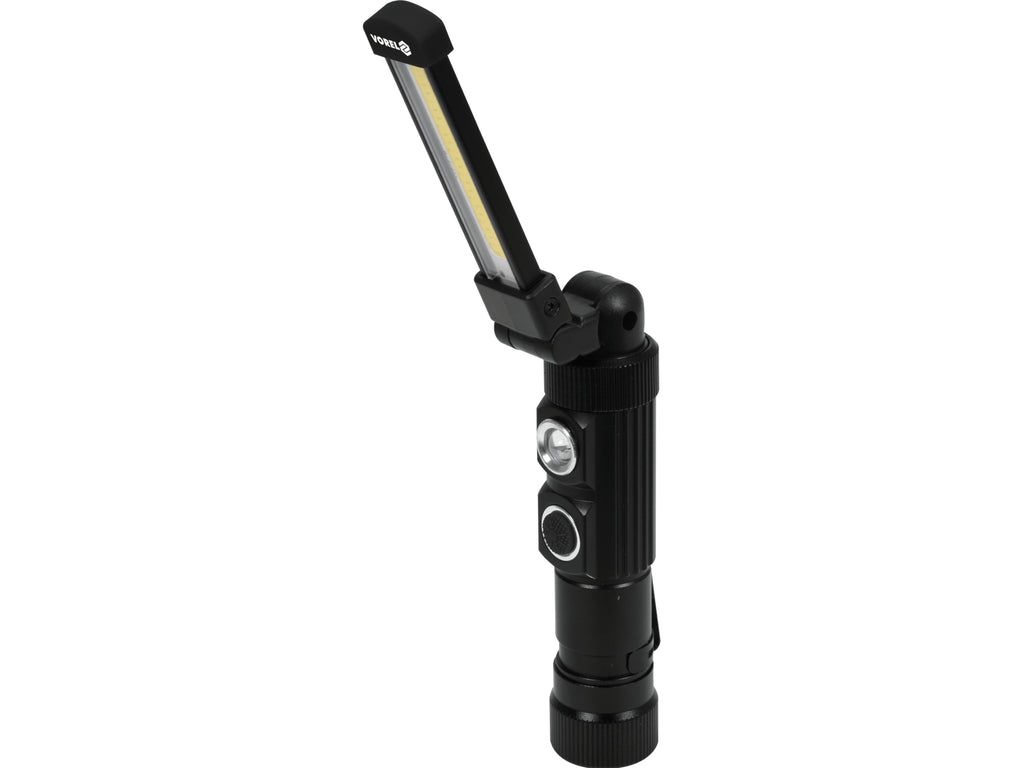 Werkplaatslamp Cob LED 3W 300LM, LI-ION 3,7V 600MAH, Aluminium