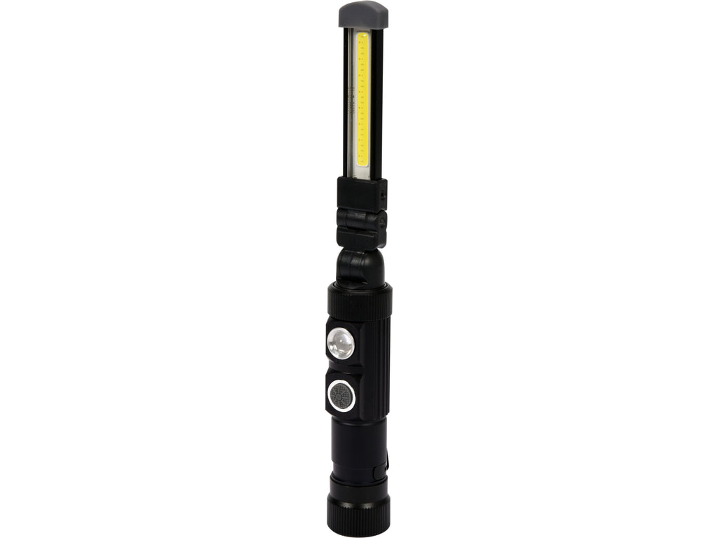 Werkplaatslamp Cob LED 3W 300LM, LI-ION 3,7V 600MAH, Aluminium