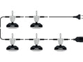 Koplampset 5X900LM, 15,4M