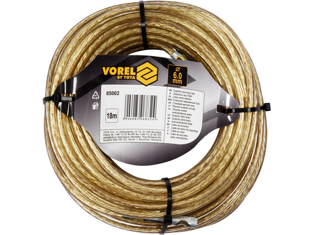 Aangepaste Kabel, Staal 6MM 18M