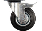 Stuurwiel Met Zwart Rubber En Rem 200MM