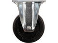 Vast Wiel Met Zwart Rubber 65MM