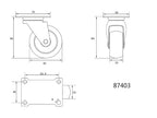 Stuurwiel Met Zwart Rubber 65MM
