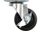 Zwart Rubber Stuurwiel Met Rem 40MM