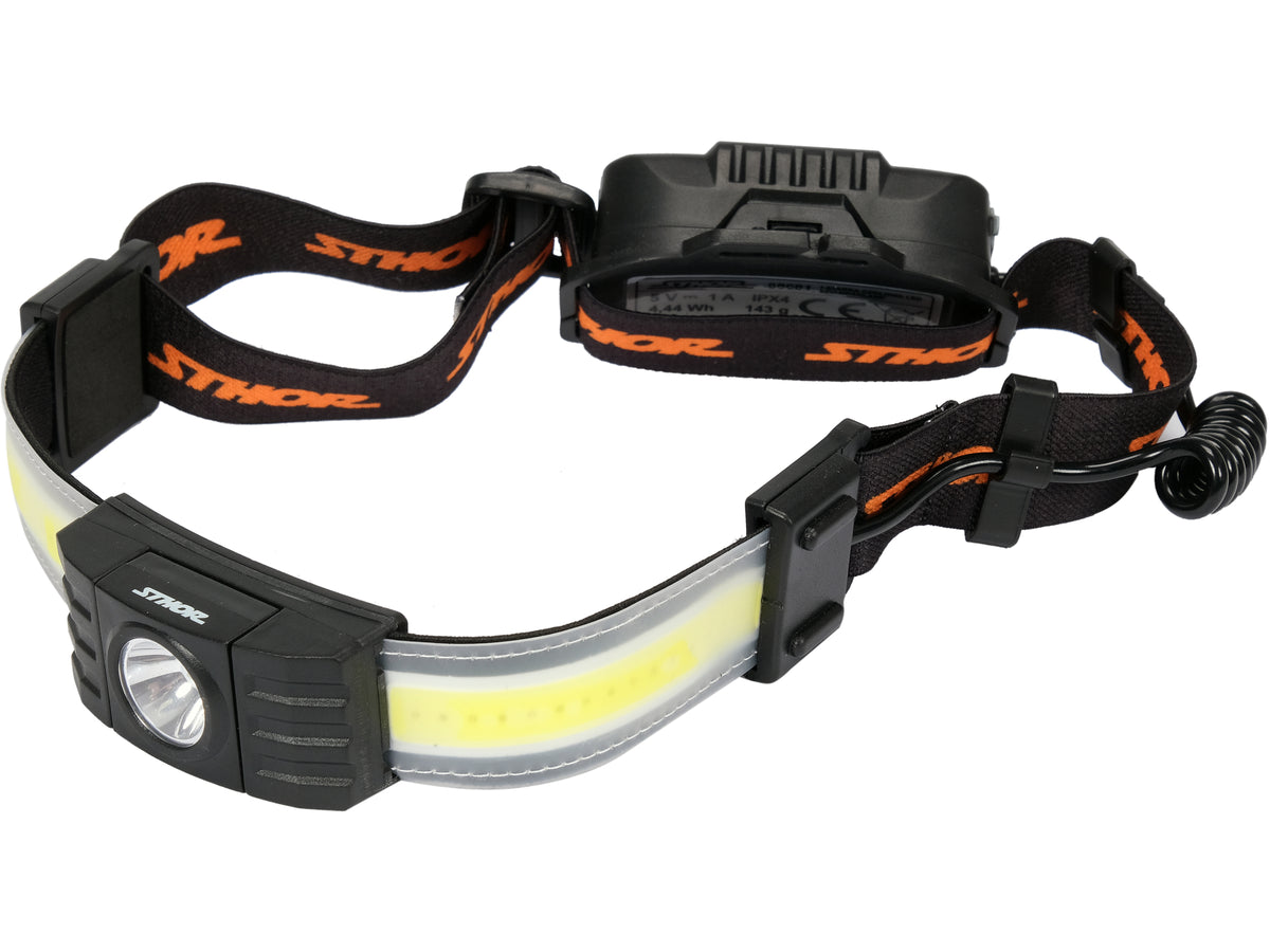 Hoofdlamp 320LM, 5 Modi, Li-Po 3,7V 1200MAH