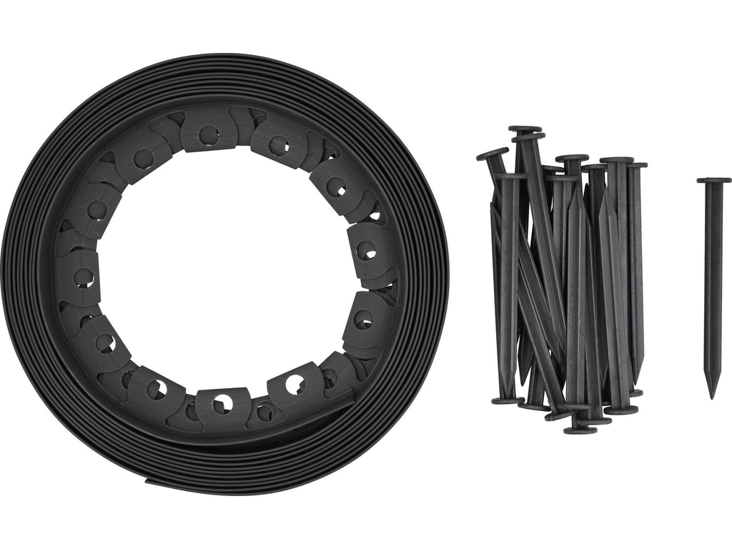 Gazon, Tuinrand 40MM 10M Met Pinnen, Ankers 20ST