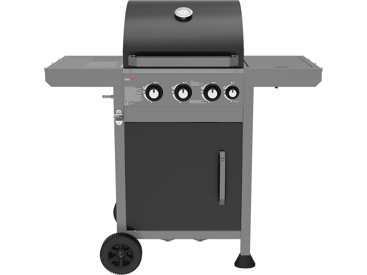 Gas Grill 3+1 Cast Iron Grid 11.5KW