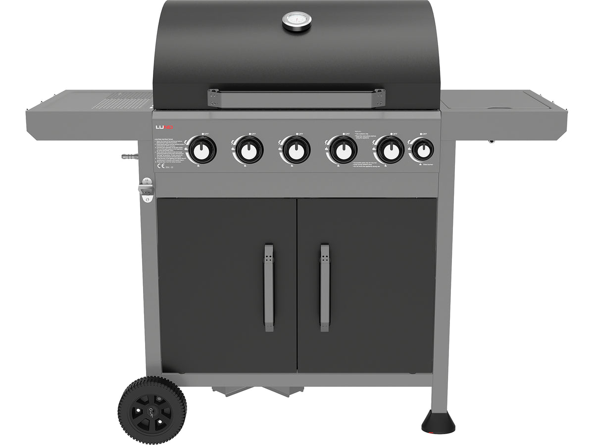 Gas Grill 5+1 Cast Iron Grid 17.5KW