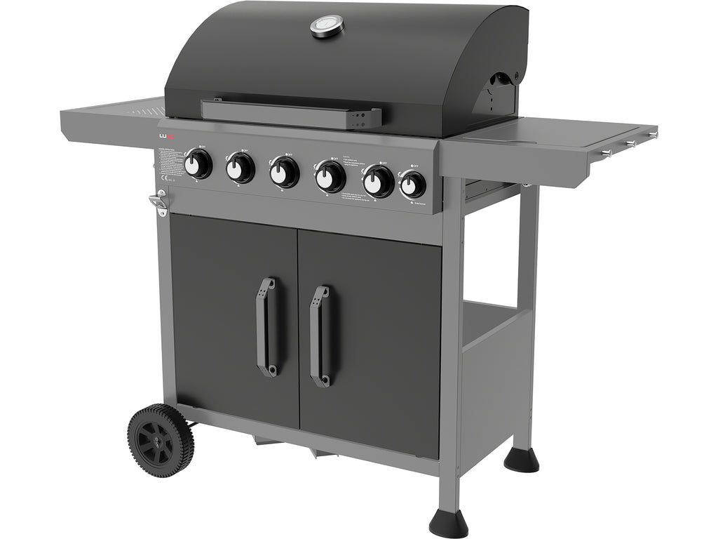 Gas Grill 5+1 Cast Iron Grid 17.5KW