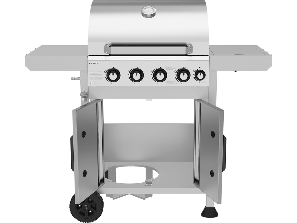 Gas Grill 4+1 Cast Iron Grid 14.5KW