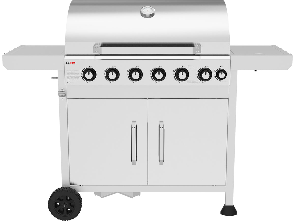 Gas Grill 6+1 Cast Iron Grid 20.5KW