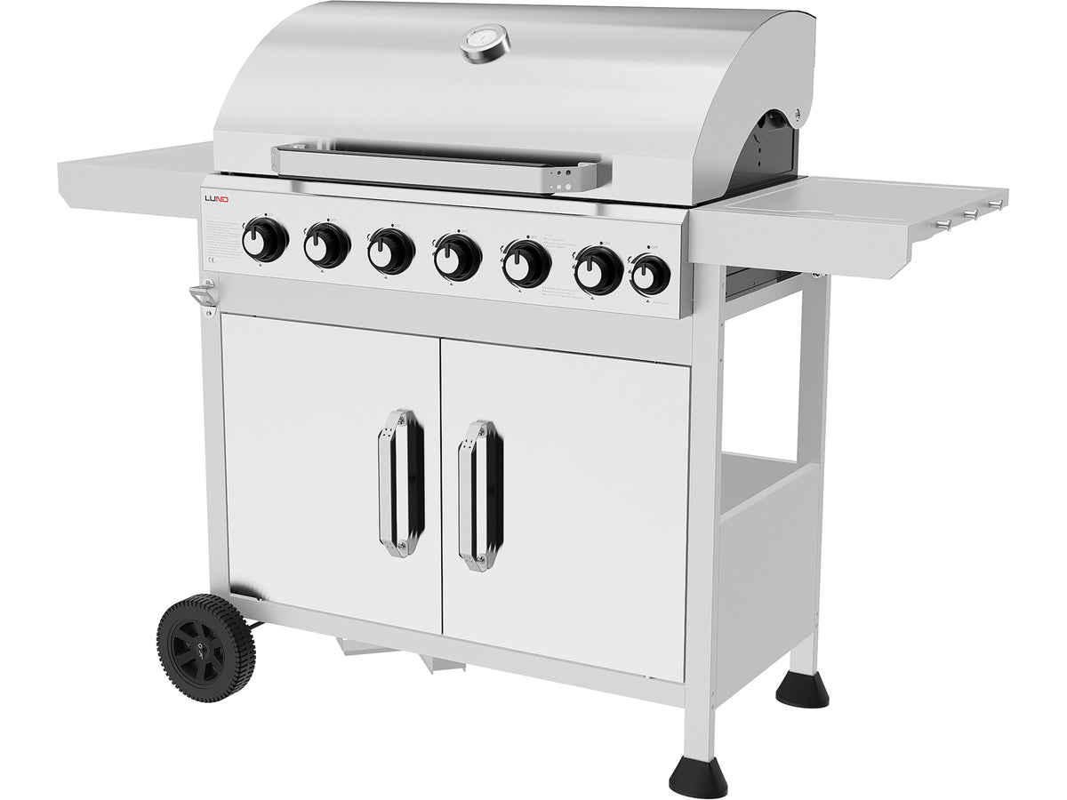 Gas Grill 6+1 Cast Iron Grid 20.5KW