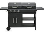 Grill 2IN1, Gas + Houtskool Getorneerd 8,4KW