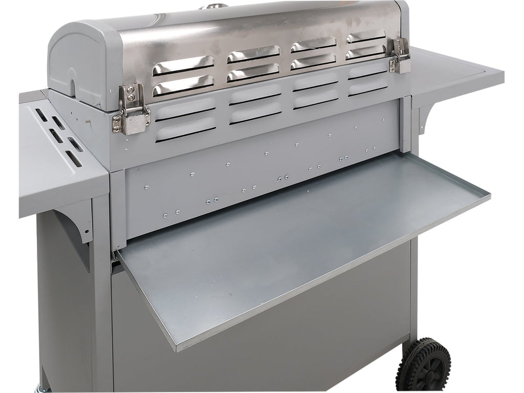 Akka 3+1 Gasgrill, Gietijzeren Rooster, 12,8 KW