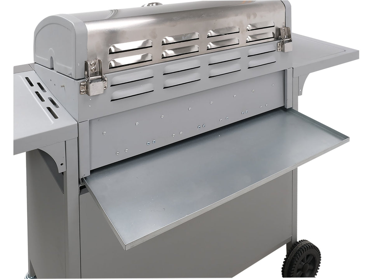Akka 3+1 Gasgrill, Gietijzeren Rooster, 12,8 KW