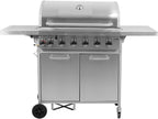 Akka 6+1 Gasgrill, Gietijzeren Rooster, 18,2KW