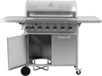 Akka 6+1 Gasgrill, Gietijzeren Rooster, 18,2KW
