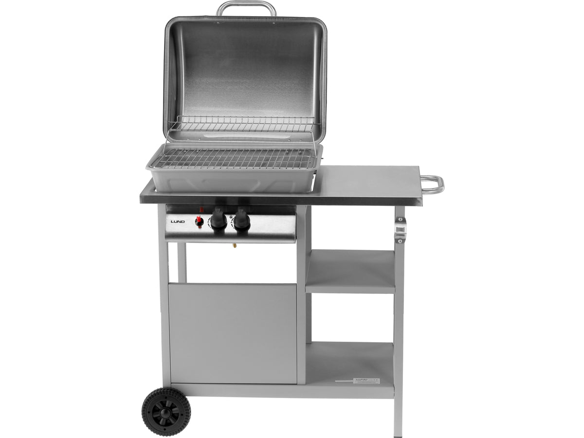Baven Gasgrill, 2 Branders 5,5KW Rvs