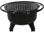 Stalen Oven Met Verchroomd Rooster, 57CM